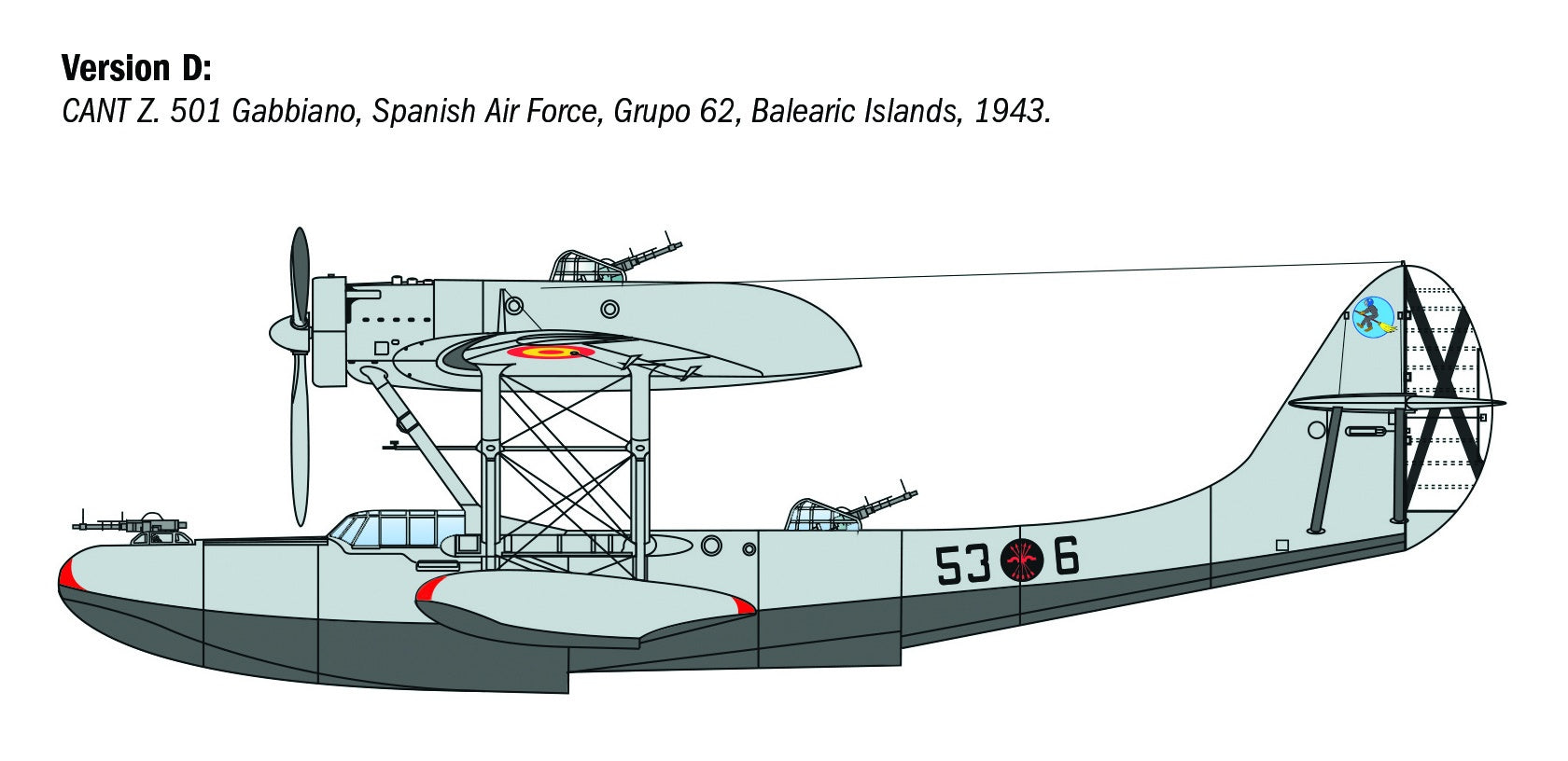 Italeri 1:72 CANT Z.501 Gabbiano - 112_006
