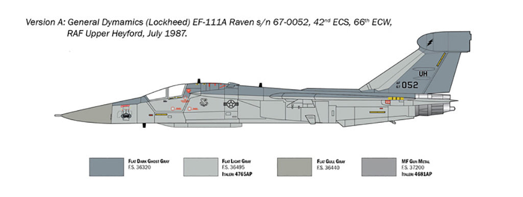 Italeri 1:72 EF-111 A Raven 1235 Plastic Model Kit - 1235_ (7)