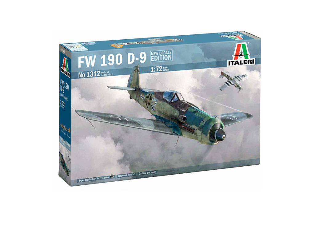 Italeri 1:72  1312 FW 190 D-9 RR Plastic Model Kit - 1312_ (1)