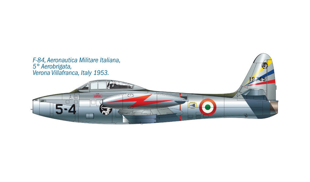 Italeri 1:72  F-84 E/G Thunderjet  Fighter-Bomber plastic model kit - 1321_06