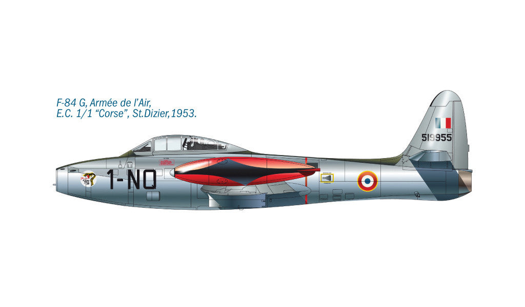 Italeri 1:72  F-84 E/G Thunderjet  Fighter-Bomber plastic model kit - 1321_07