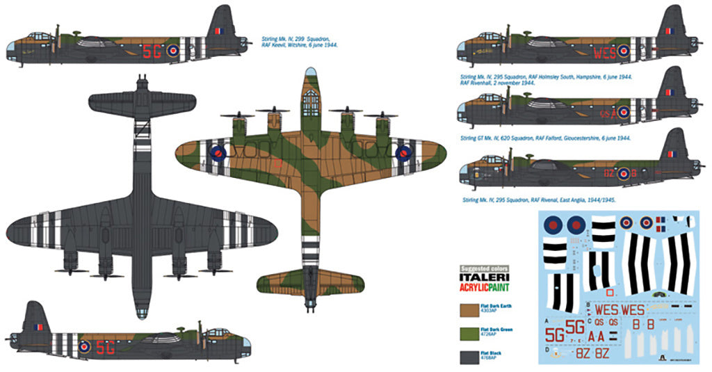 Italeri 1:72 RAF Stirling Mk IV Glider Tug D-Day - 1350_04