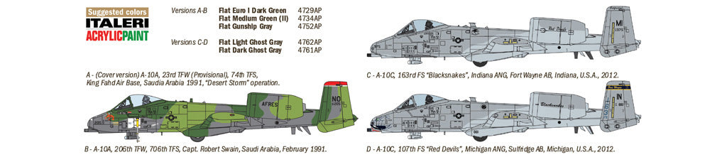 Italeri 1376 A-10 A/C Thunderbolt II 1:72 - 1376_004