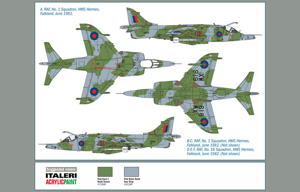 Italeri 1:72 RAF Harrier GR.3 - 1401_004