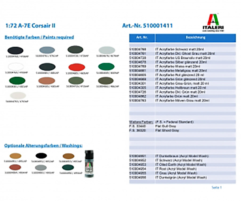 Italeri 1:72 A-7E Corsair ll - 1411_04