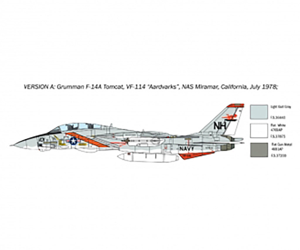 Italeri 1:72 USN F-14A Tomcat 50th First Flight Anniversary - 1414_05