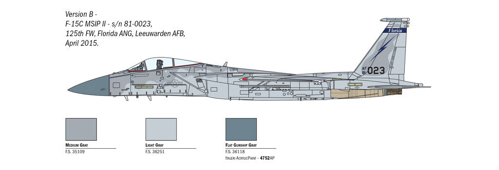 Italeri 1:72 US F-15C Eagle - 1415_005