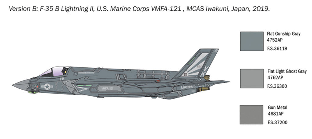 Italeri RAF F-35B Lightning II 1:72 - 1425_05