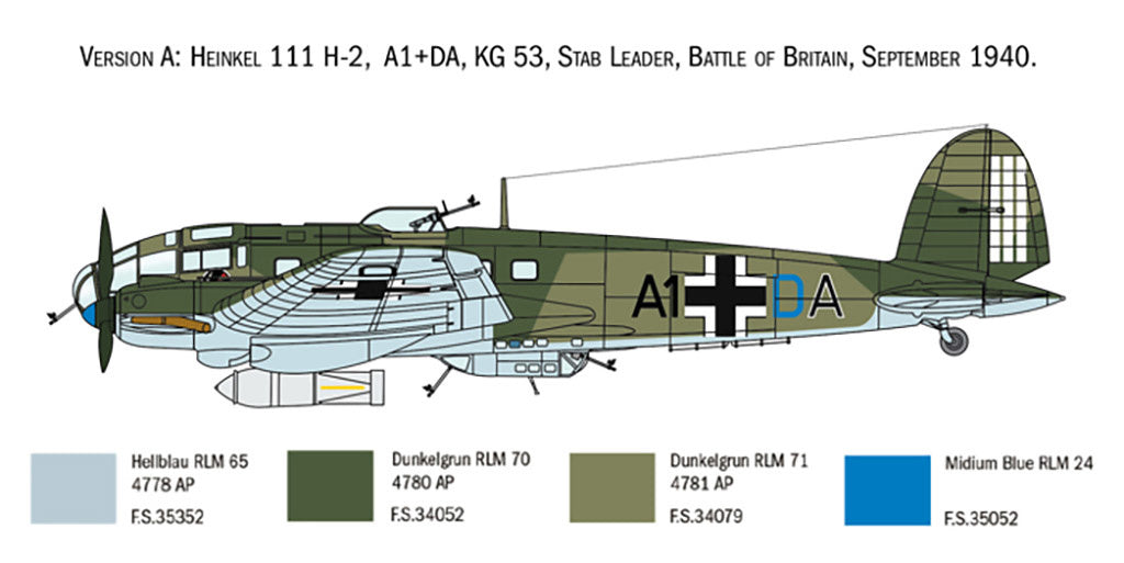 Italeri 1:72 Heinkel HE-111 H-6 Battle of Britain 80th Anniversary 1436 - 1436_04