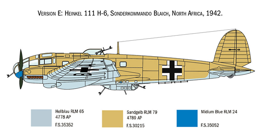 Italeri 1:72 Heinkel HE-111 H-6 Battle of Britain 80th Anniversary 1436 - 1436_08