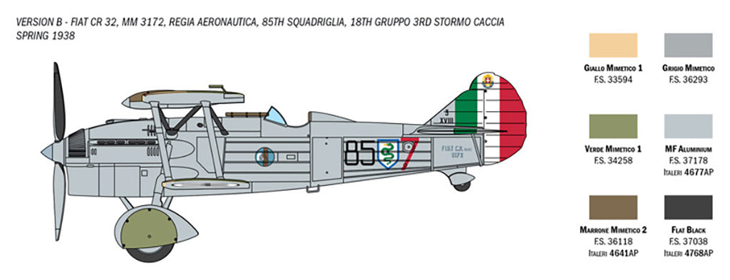 Italeri 1/72 FIAT CR 32 FRECCIA - 1438_ (4)