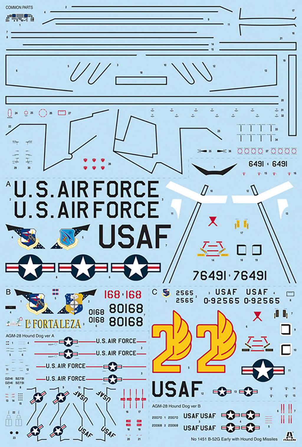 Italeri 1:72 US B-52G With Hound Dog Missiles - 1451_03