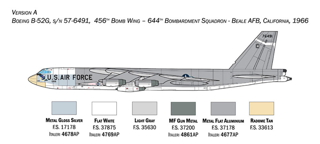 Italeri 1:72 US B-52G With Hound Dog Missiles - 1451_04