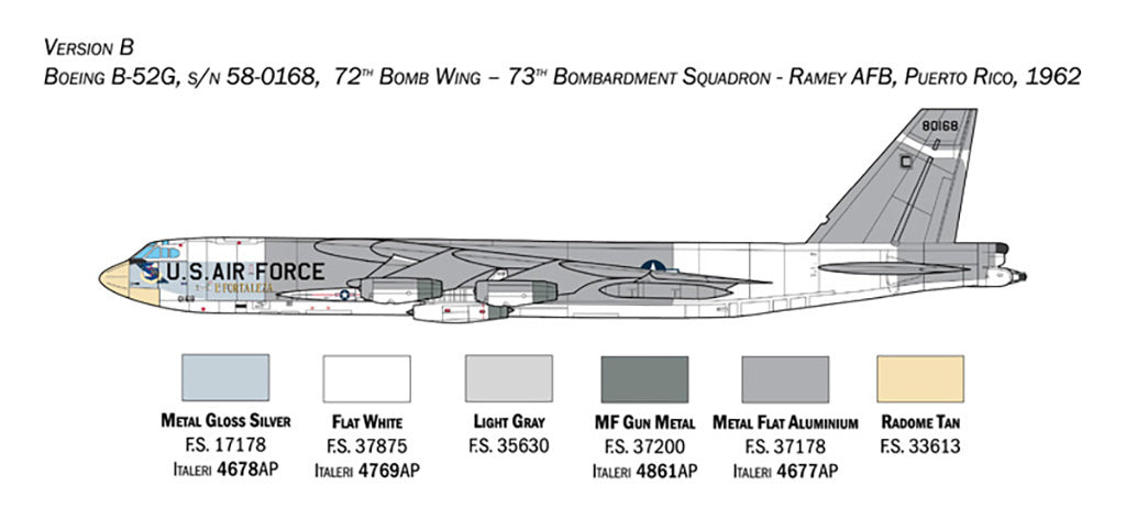 Italeri 1:72 US B-52G With Hound Dog Missiles - 1451_05