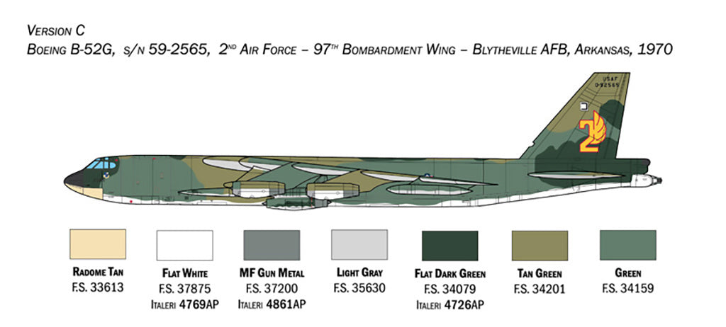 Italeri 1:72 US B-52G With Hound Dog Missiles - 1451_06