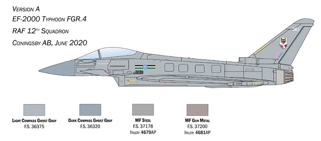 Italeri 1:72 RAF Eurofighter Typhoon EF-2000 - 1457_04