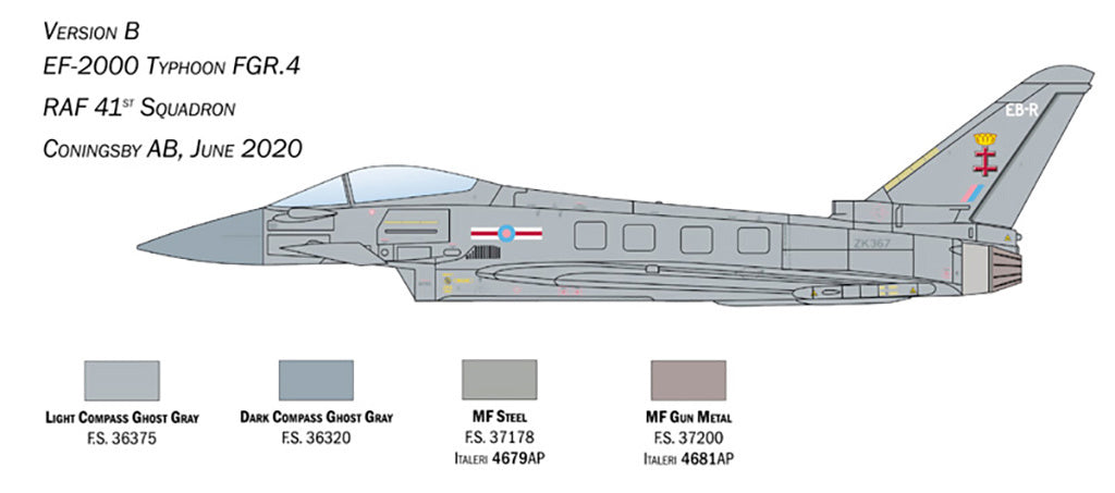 Italeri 1:72 RAF Eurofighter Typhoon EF-2000 - 1457_05
