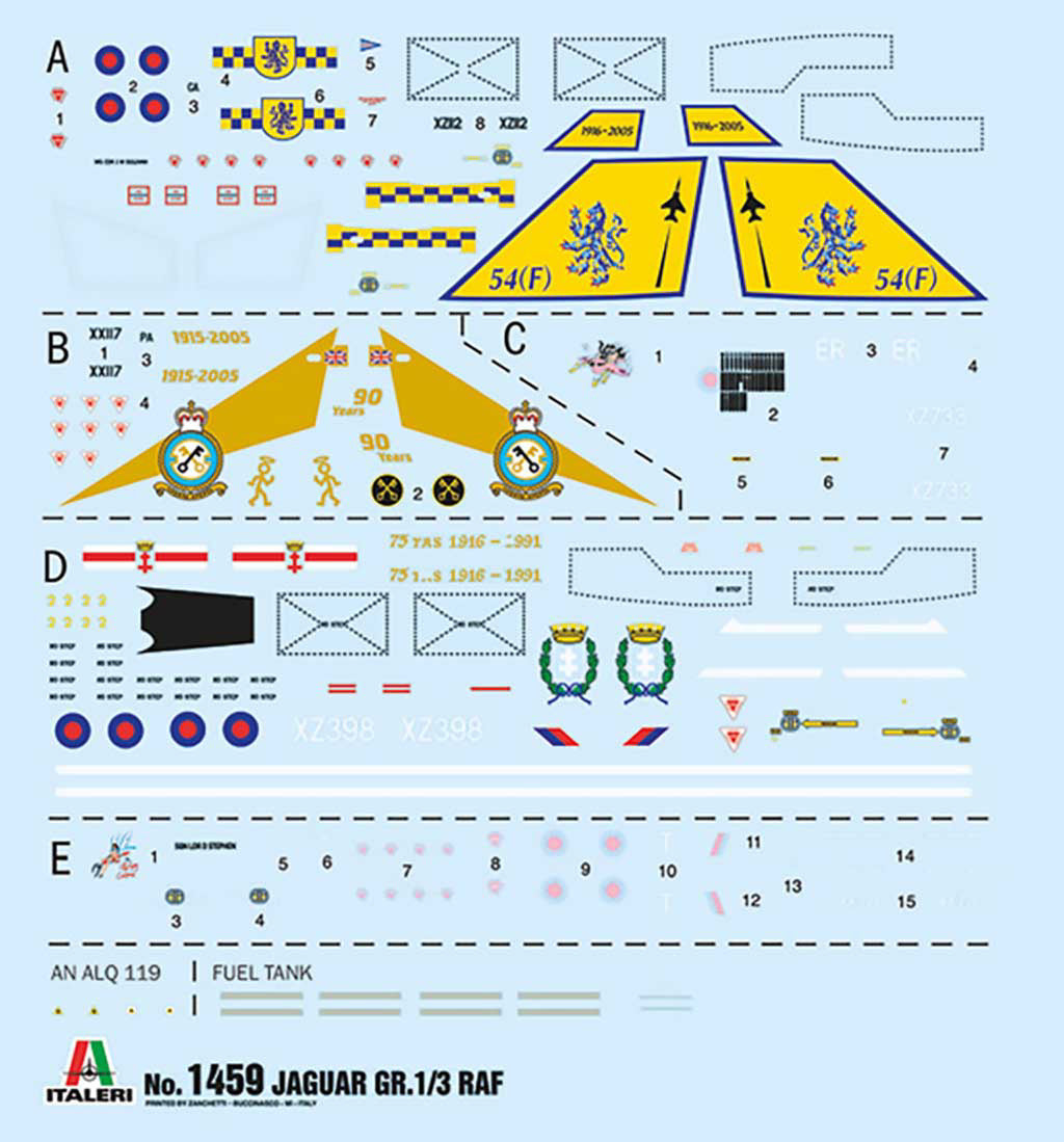 Italeri 1:72 RAF Jaguar GR.1/GR.3 R.A.F 1:72 - 1459_03