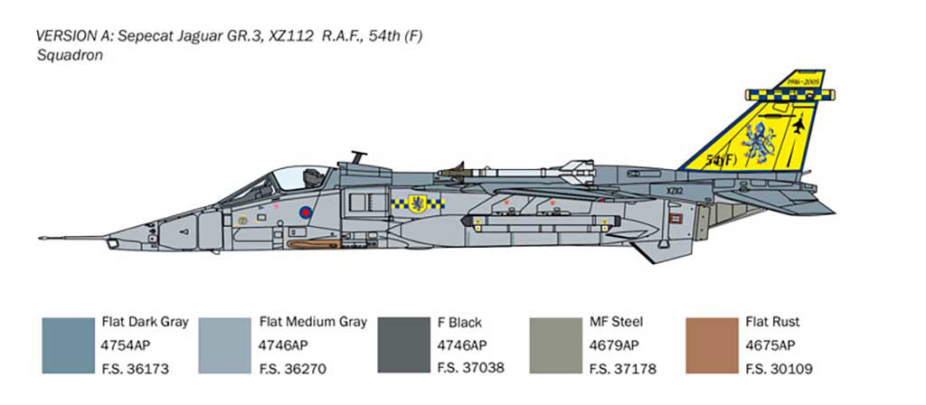 Italeri 1:72 RAF Jaguar GR.1/GR.3 R.A.F 1:72 - 1459_04