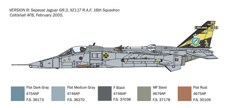 Italeri 1:72 RAF Jaguar GR.1/GR.3 R.A.F 1:72 - 1459_05