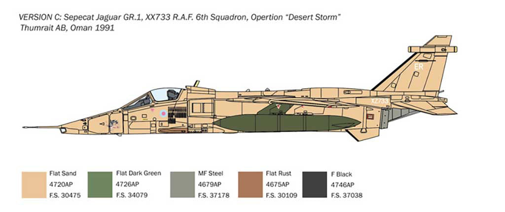Italeri 1:72 RAF Jaguar GR.1/GR.3 R.A.F 1:72 - 1459_06