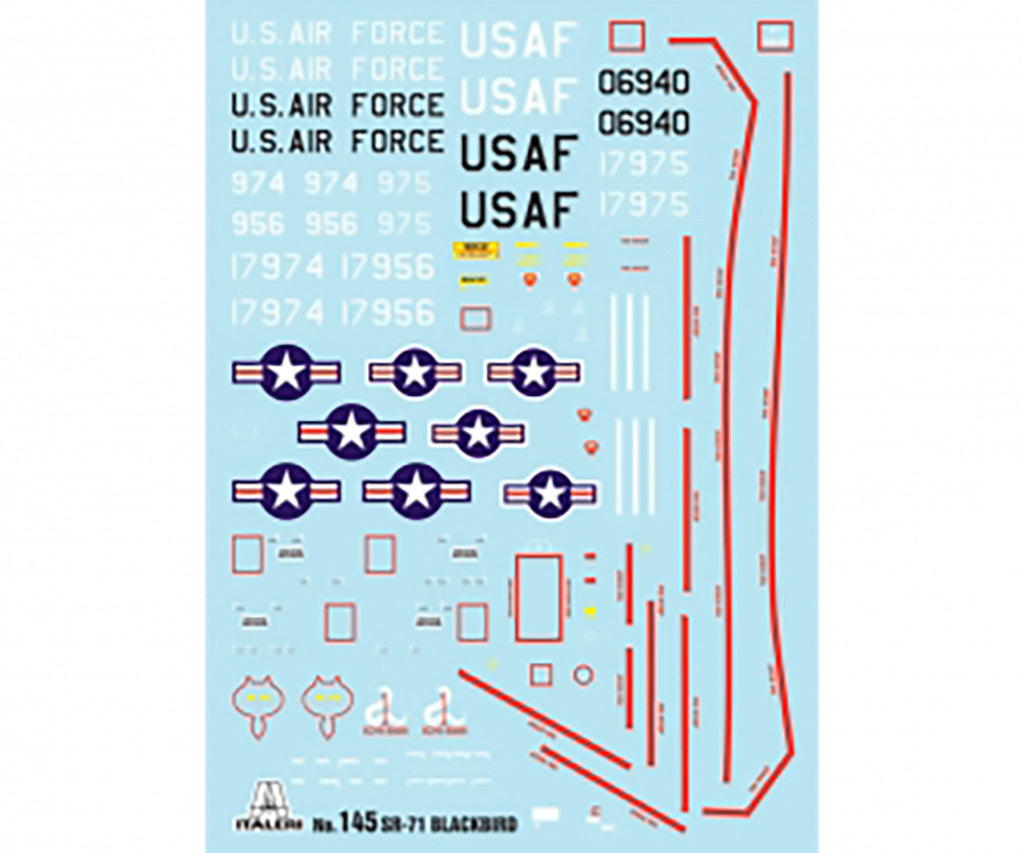 Italeri 1:72 US SR-71 Blackbird with Drone 145 Plastic Model Kit - 145_06
