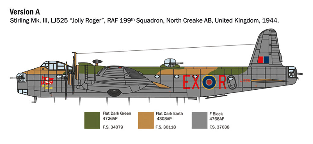 Italeri 1:72 RAF Stirling Mk.III 1462 - 1462_04