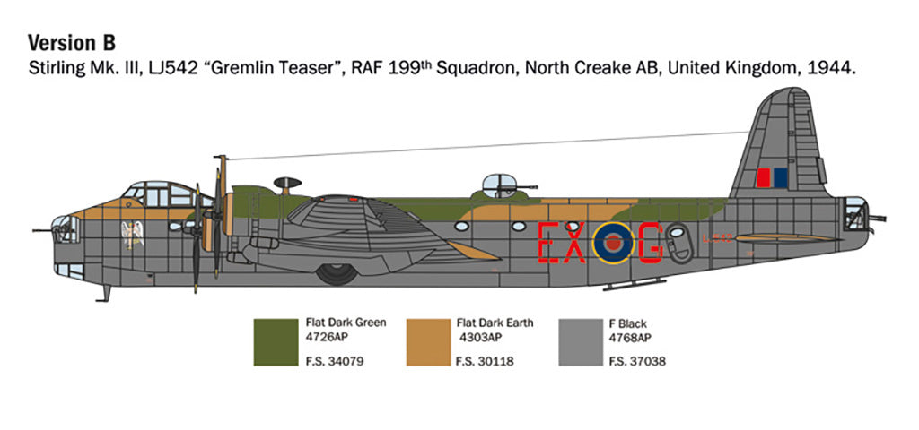 Italeri 1:72 RAF Stirling Mk.III 1462 - 1462_05