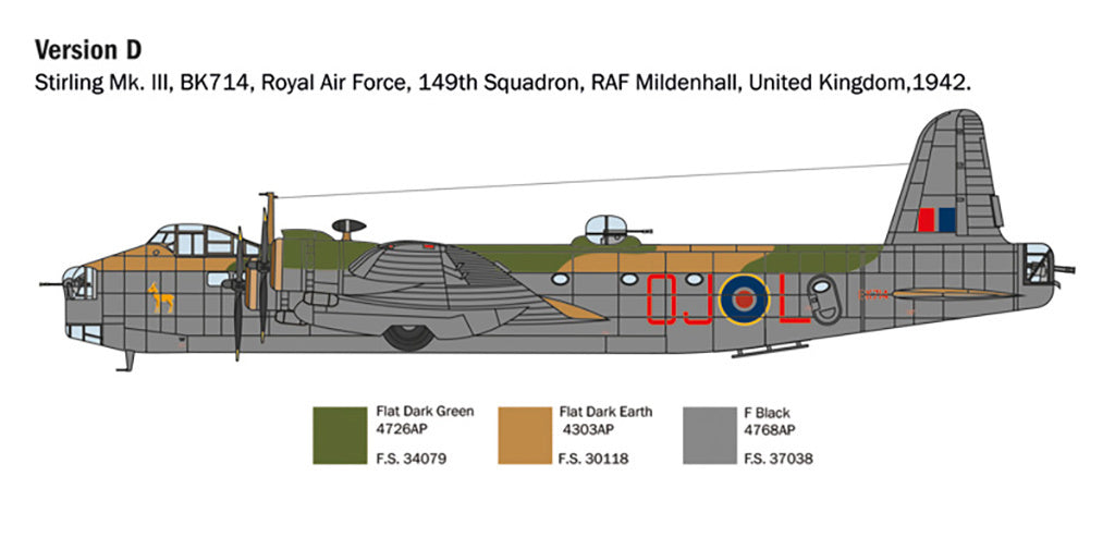Italeri 1:72 RAF Stirling Mk.III 1462 - 1462_07