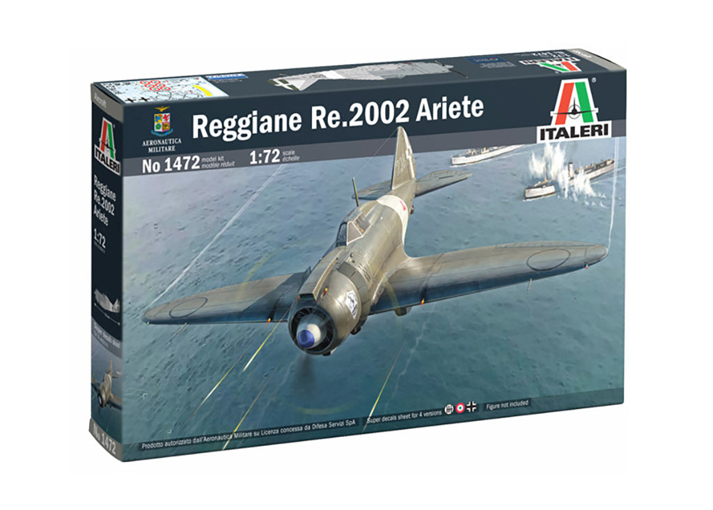 Italeri 1:72 Reggiane Re.2002 Ariete Plastic Model Kit - 1472_(2)
