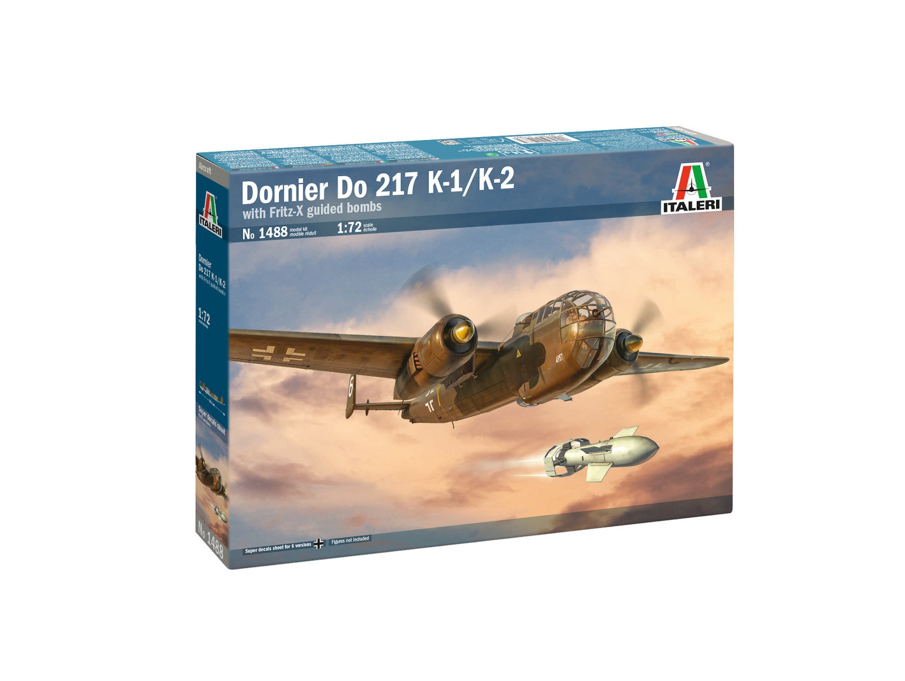 Italeri 1/72 Dornier Do 217 K-1/K-2 with Fritz X Guided Bombs