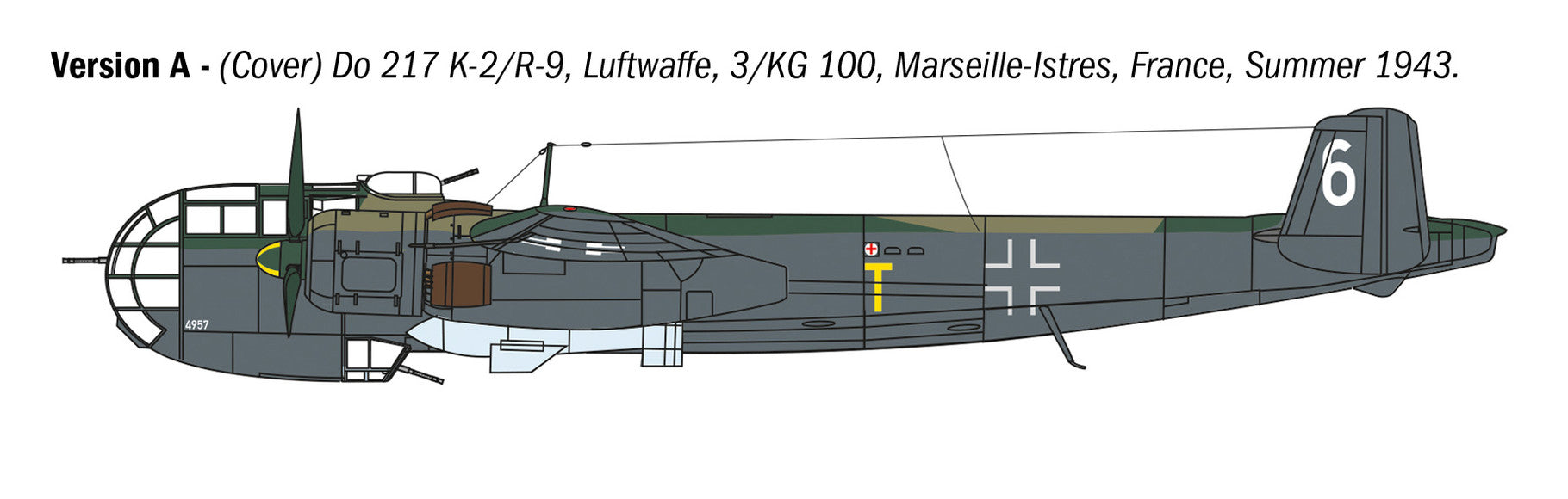 Italeri 1/72 Dornier Do 217 K-1/K-2 with Fritz X Guided Bombs - 1488_04