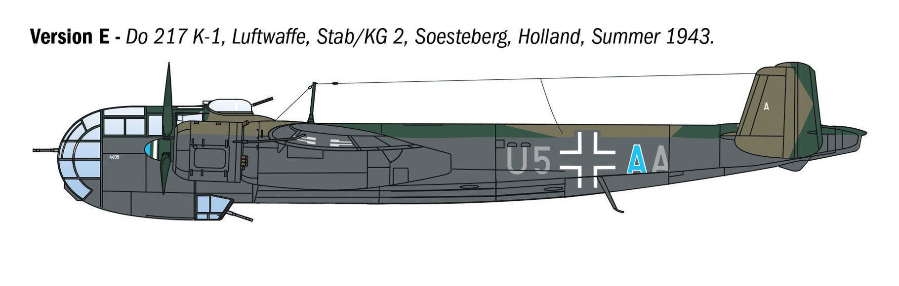 Italeri 1/72 Dornier Do 217 K-1/K-2 with Fritz X Guided Bombs - 1488_08