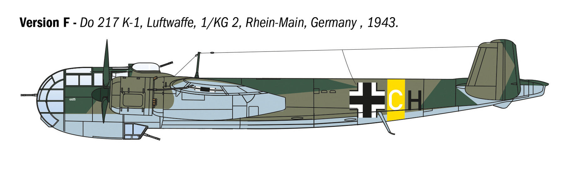 Italeri 1/72 Dornier Do 217 K-1/K-2 with Fritz X Guided Bombs - 1488_09