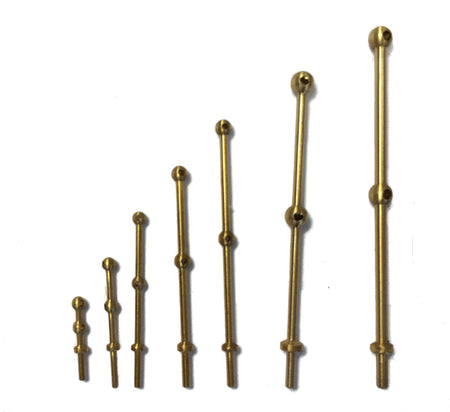 2 hole Brass Stanchions  9mm (10) by Aero-Naut