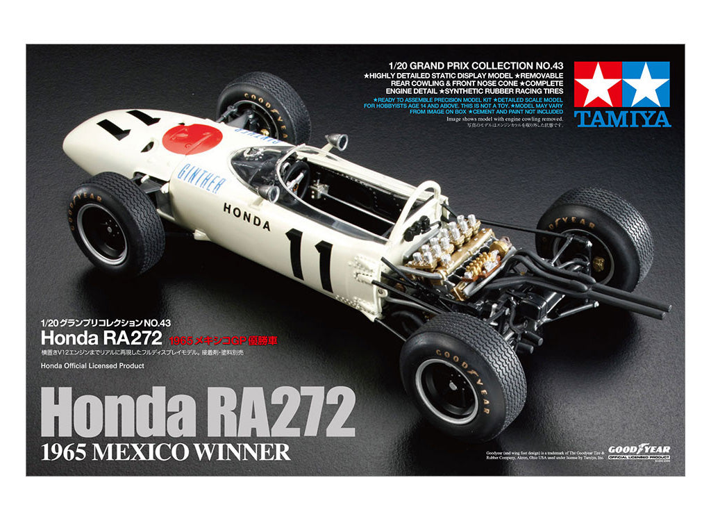 Tamiya 1:20 Honda F1 RA272 20043 Plastic Model Kit - 20043_02