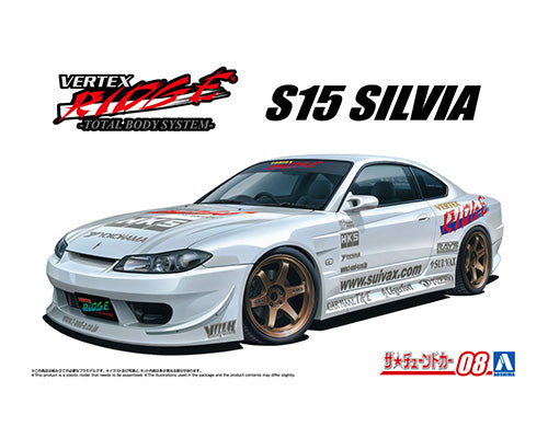Nissan Vertex S15 Silvia plastic model kit by Aoshima 