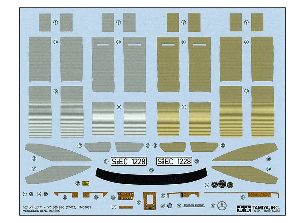 Tamiya 1:24 Mercedes-Benz 500 SEC - 24029_07