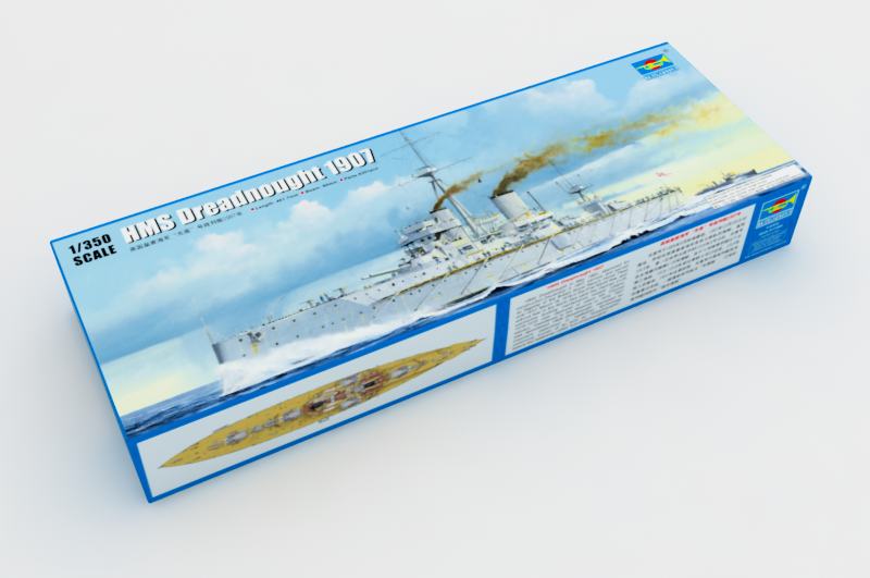 HMS Dreadnought 1907  Royal Navy Battleship 1:350 05328 By Trumpeter