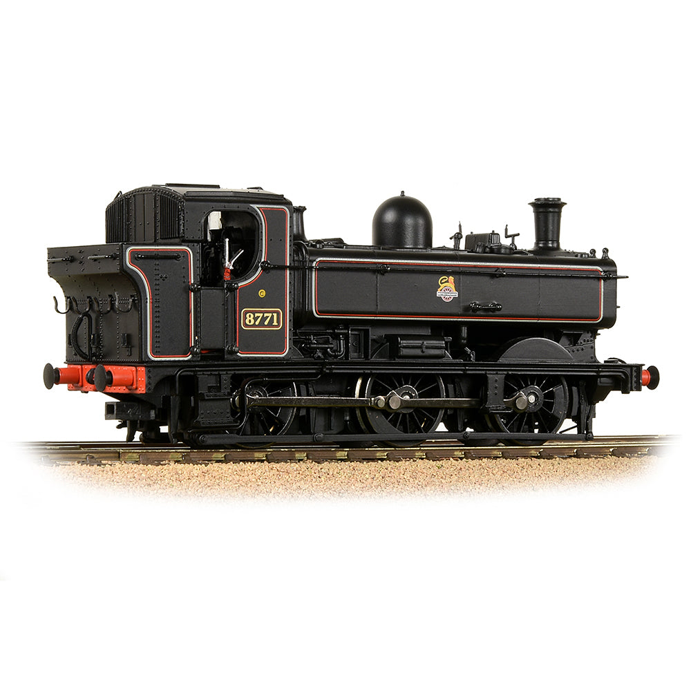 Bachmann 32-205A GWR 8750 Pannier Tank 8771 BR Lined Black (Early Emblem)