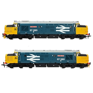 Bachmann Class 37/0 Centre Headcode 37260 'Radio Highland' BR Blue (Large Logo)