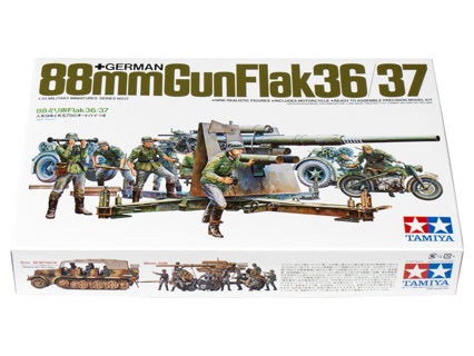 Tamiya 1:35 German 88mm Gun Flak 36/37 35017 plastic Model Kit