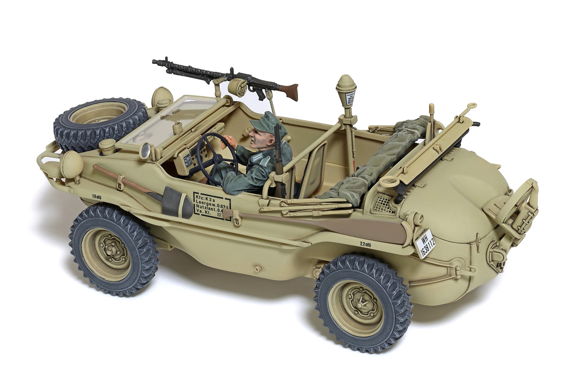 Tamiya  1:35 German Schwimmwagen Type 166  wide wheel version 35393 - 35393_06