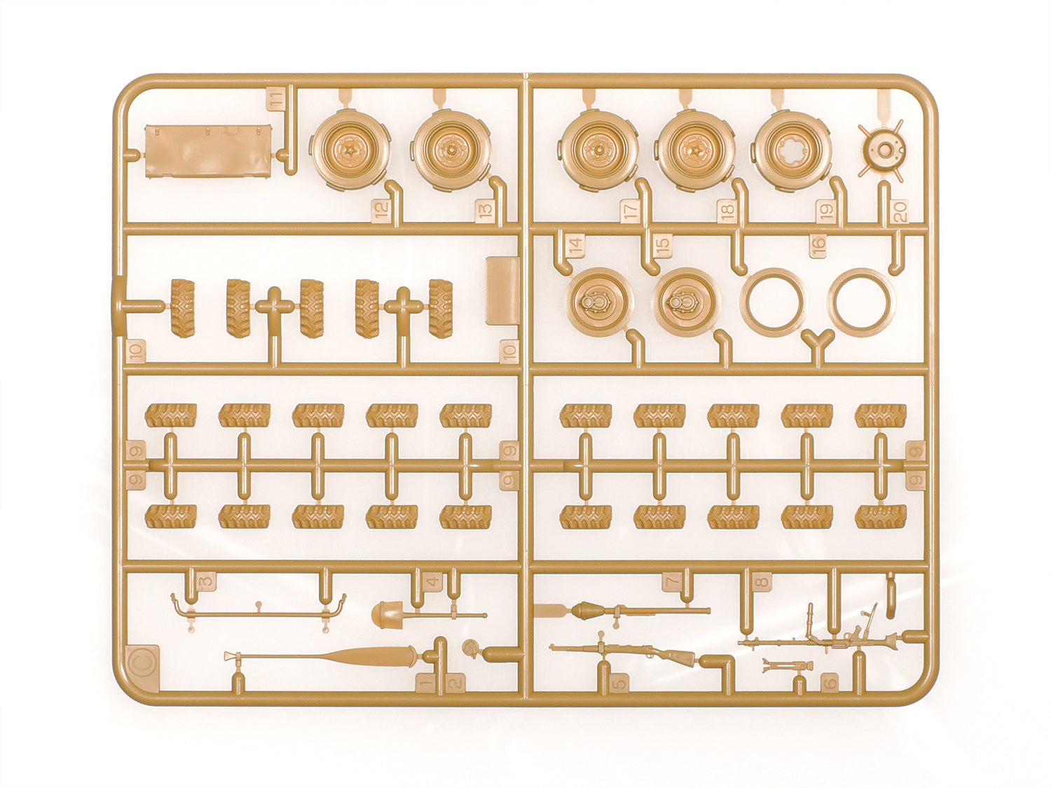 Tamiya  1:35 German Schwimmwagen Type 166  wide wheel version 35393 - 35393_12