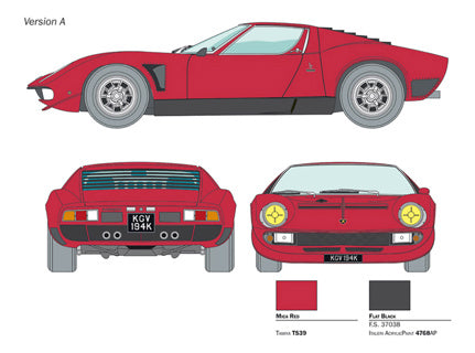 Italeri 1:24 Lamborghini Miura Jota SVJ 3649