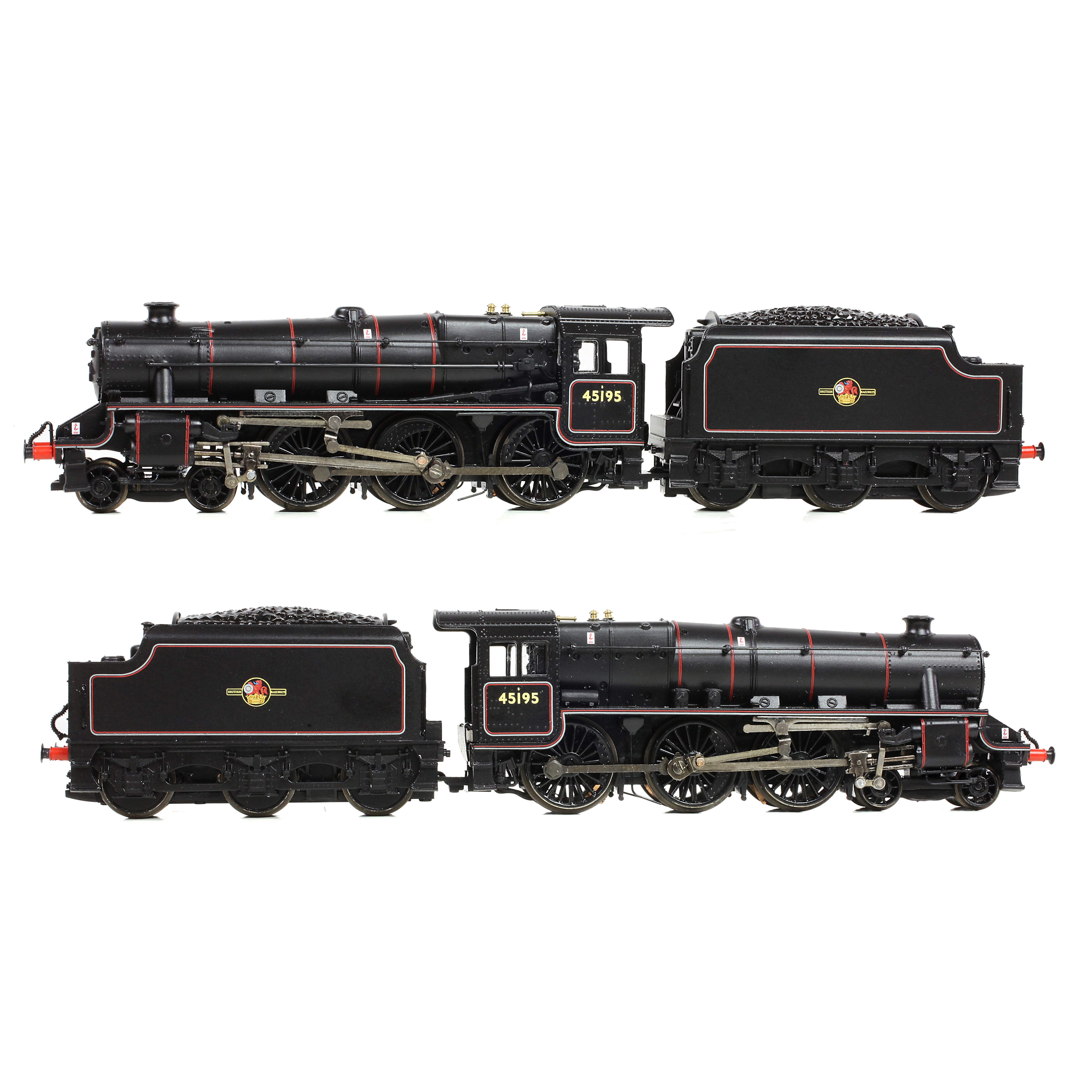Graham Farish 372-137A LMS Stanier Class 5  45195 BR Lined black Late Crest N Gauge