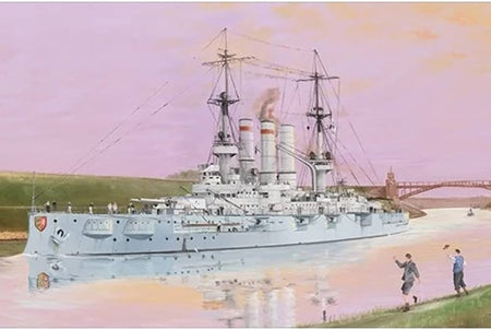Trumpeter 1:350  German Navy Schleswig-Holstein 1908 Battleship Plastic Model Kit 05355