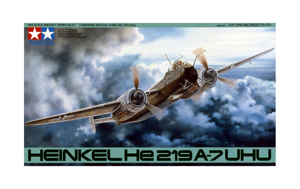 Tamiya 1:48 German Heinkel HE 219  A-7 UHU 61057