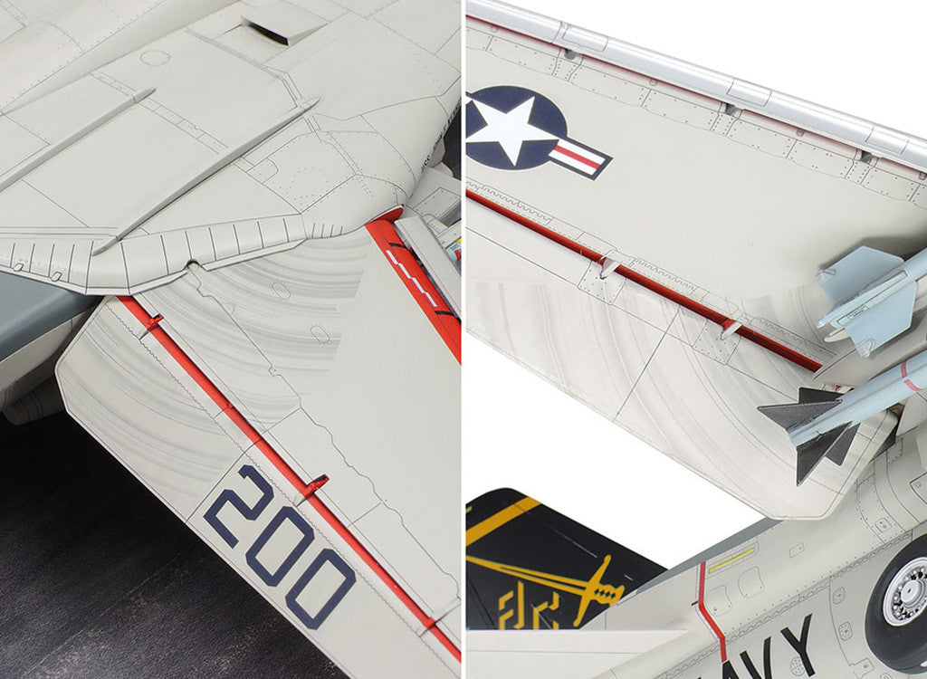Tamiya 1:48 USN F-14A Tomcat (Late Version) Carrier Launch Set - 61122_009