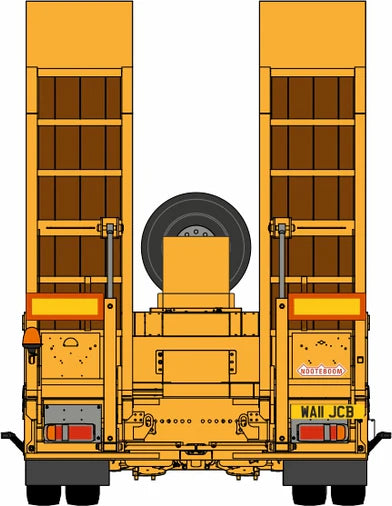 Oxford Diecast 1:76  Mercedes Actros Semi Low Loader & 531 70 Loadall